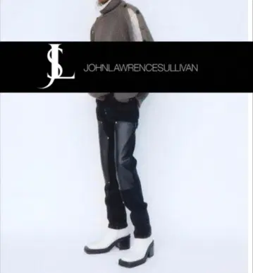 JOHN LAWRENCE SULLIVAN 가죽 패치 데님