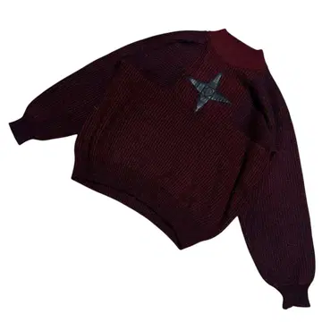 지방시 젠틀맨 모헤어 혼방 올 패턴 빈티지 스웨터