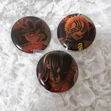 귀멸의 칼날 무한성편 키 비주얼 캔뱃지 도우마 아카자 나키메