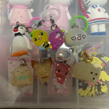 메지루시 액세서리 묶음 판매 포켓피스 아와와짱 물방울짱 핑가