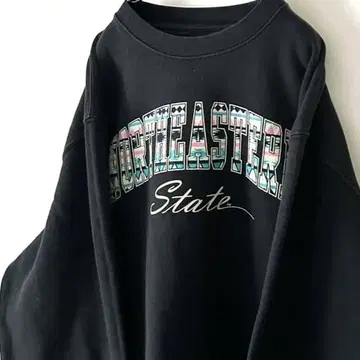 잔스포츠 노스이스턴 맨투맨 트레이닝복 L 블랙 구제 의류