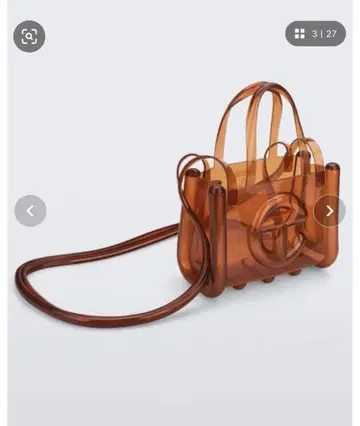 telfar 브라운 투명 숄더백