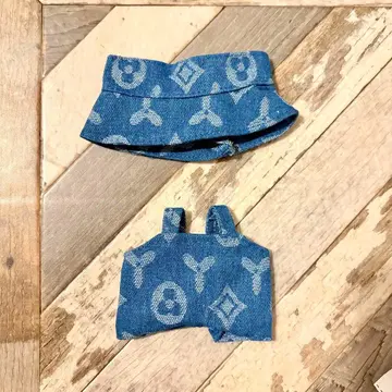 러브브 의류 데님 버킷햇&멜빵바지