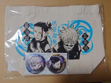 주술회전 네이비 세트 고죠 사토루 게토 스구루 고전 시대 토트백 캔뱃지