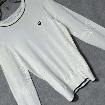 TaylorMade 테일러메이드 울 혼방 니트 스웨터 아이보리 S