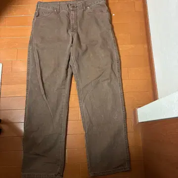 Dickies 워크 팬츠 브라운