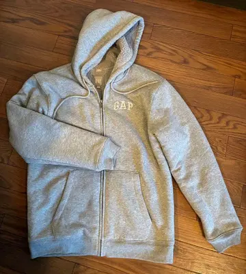 GAP 풀 집업 후드티 XS 그레이