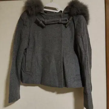 B7 그레이 퍼 숏 자켓