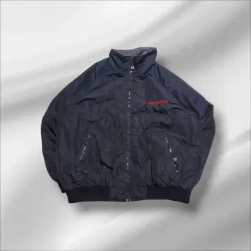 GALLS 소방 자수 나일론 패딩 자켓 XL 블랙 00s 구제 의류