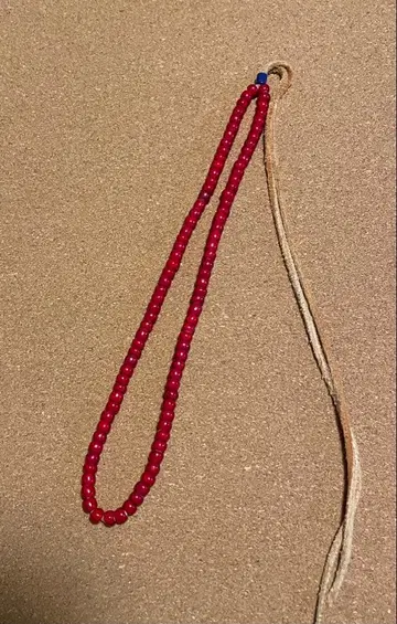 빈티지 약 7mm 혈적 화이트하트