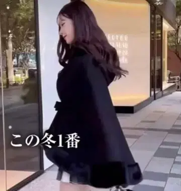 셰리미 후드 부착 판초 Cheri mi