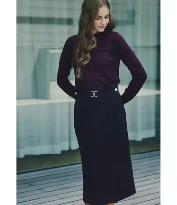 Pinky&dianne 크로스 버클 타이트 스커트