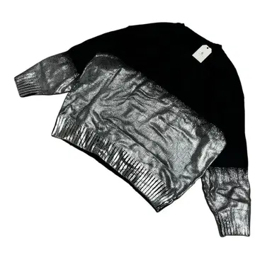 ESICA 에시카 호일 프린트 롱 기장 니트