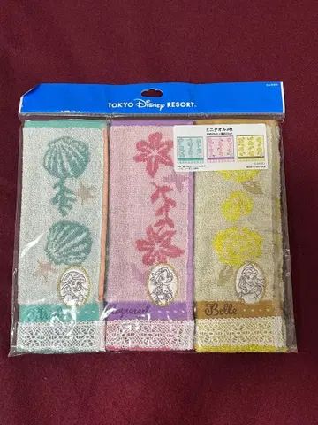 디즈니 프린세스 미니 타월 3개 세트