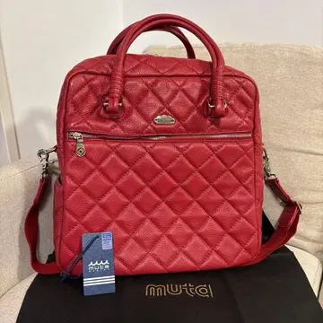 muta 퀼팅 레드 숄더백 토트백 무타