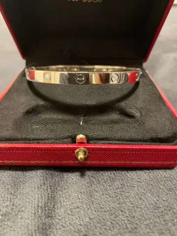 실버 크리스탈 뱅글 다이아