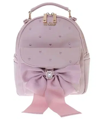 LIZLISA 롱 리본 백팩 핑크