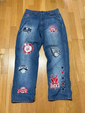 unk UNK NBA 와이드 데님 팬츠 2004 ALLSTAR