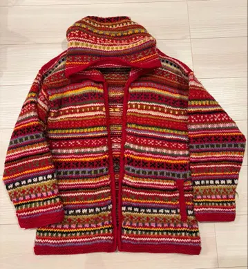 FRANTIC 울 니트 M 사이즈 빨간색