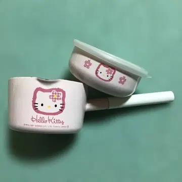 산리오 레트로 키티 편수 냄비 플리커