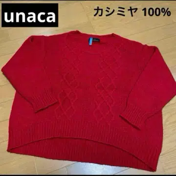 Unaca 캐시미어 숏 스웨터