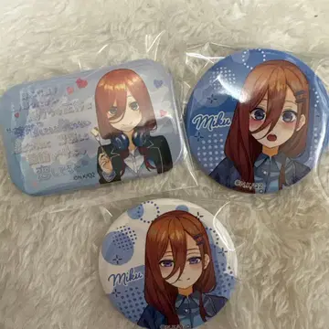 5등분의 신부 나카노 미쿠 캐릭터송 캔뱃지 도서실