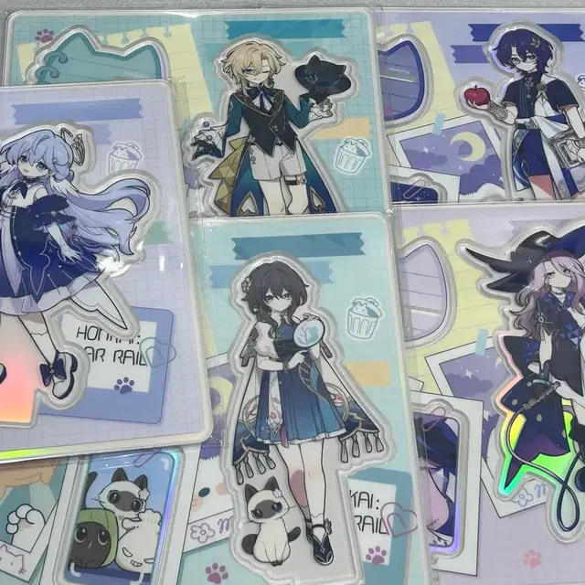 스타레일 타이니캣 아크릴 스탠드 어벤츄린 레이시오 제이드 로빈 완매