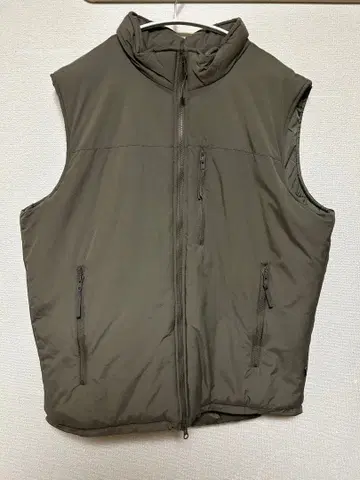 다운 베스트 올리브 그레이