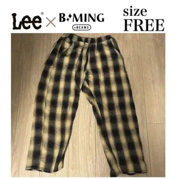 리 x B:MING LIFE STORE by BEAMS 체크 팬츠