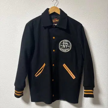 새상품급 90s 빈티지 롱 바시티 자켓 울