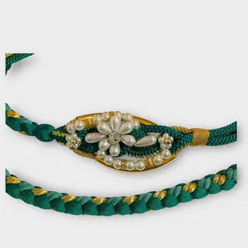 허리띠 장식 포함 그린 계열 그린 x 금