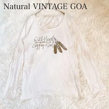 내추럴 빈티지 고어 페더 프린트 백 드림 캐처 S