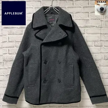 새상품급! APPLEBUM 애플밤 더블 브레스트 피 코트 빅