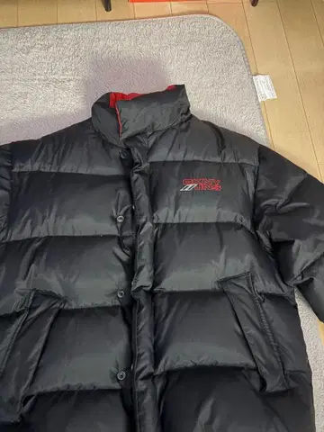 UNIFORM EXPERIMENT 블랙 다운 자켓