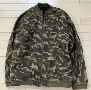 8.29 P.P.M 블루종 카모 패턴 밀리터리 자켓 카키 L