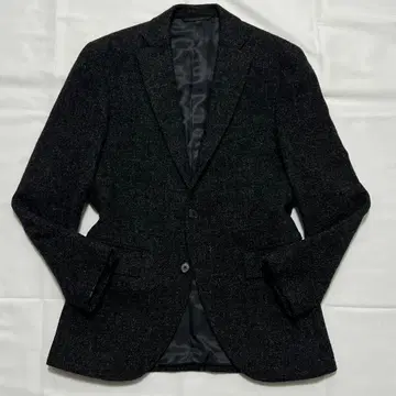 컨디션 최상 블레이저스뱅크 MOON 트위드 자켓 차콜 그레이 S