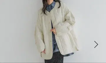 12/12까지 가격 인하 LOWRYS FARM 아이보리 퀼팅 블루종