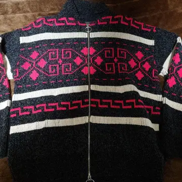 Pendleton L 사이즈 니트 스웨터 블랙 레드 스트라이프