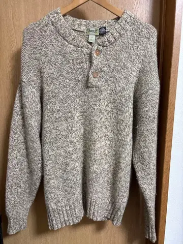 80s UNIQLO 니트 스웨터 M 베이지 계열