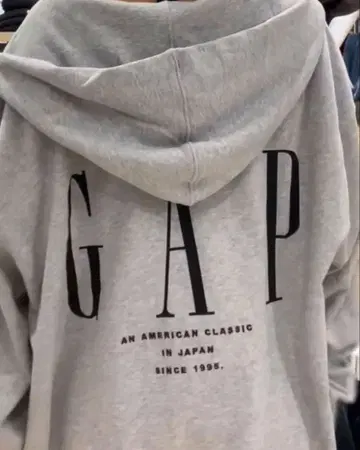 GAP 집업 후드티 그레이 M