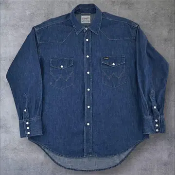 새상품급 Deuxieme Classe Wrangler 웨스턴 데님 셔츠
