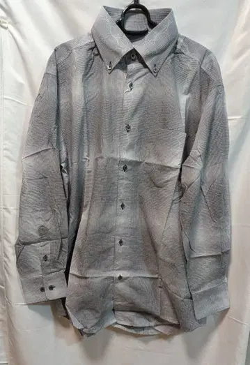 barassi MILANO 그레이 스트라이프 긴팔 셔츠