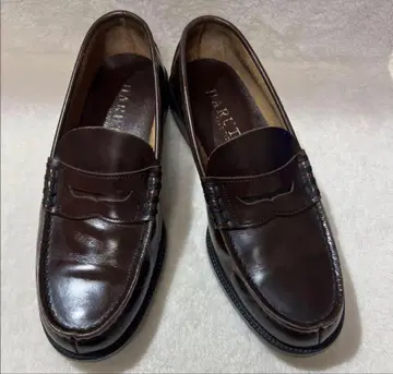 하루타 HARUTA 코인 로퍼 가죽 다크 브라운