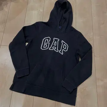 GAP 후드 부착 속기모 후드티 블랙 포켓 부착 M S
