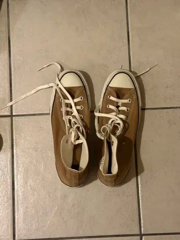 CONVERSE 하이컷 스니커즈 브라운