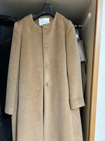 ANAYI 베이지 롱 코트 사이즈 38