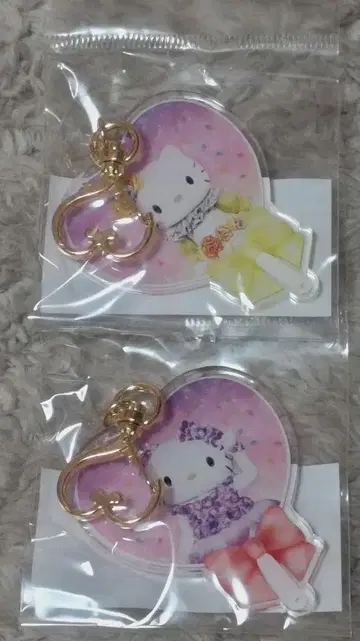 산리오 퓨로랜드 30주년 부채 키링 헬로키티 헬로미미