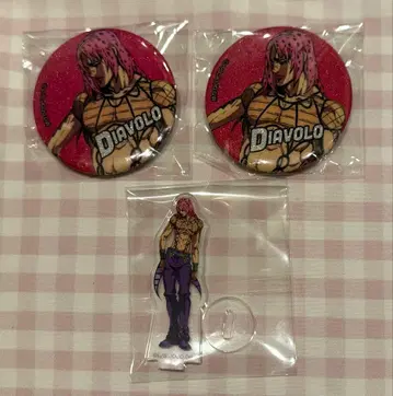 죠죠 디아보로 글리터 캔뱃지 아크스타즈