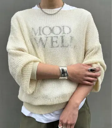 구제 의류 used 아이보리 보트넥 니트