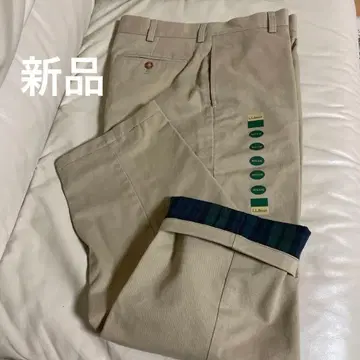 [새상품] L.L.Bean 다크 카키 안감 부착 클래식 핏 치노 팬츠